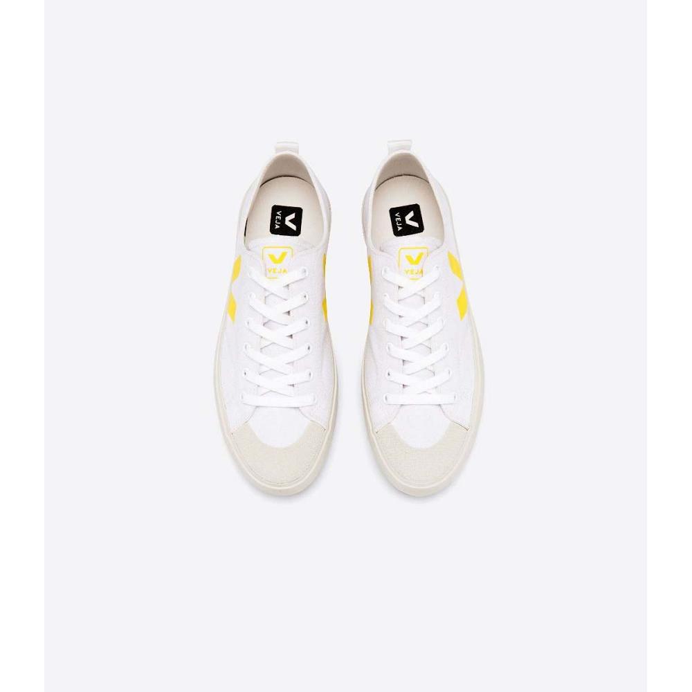 παπουτσια γυναικεια Veja NOVA CANVAS White/Yellow | GR 477RVD